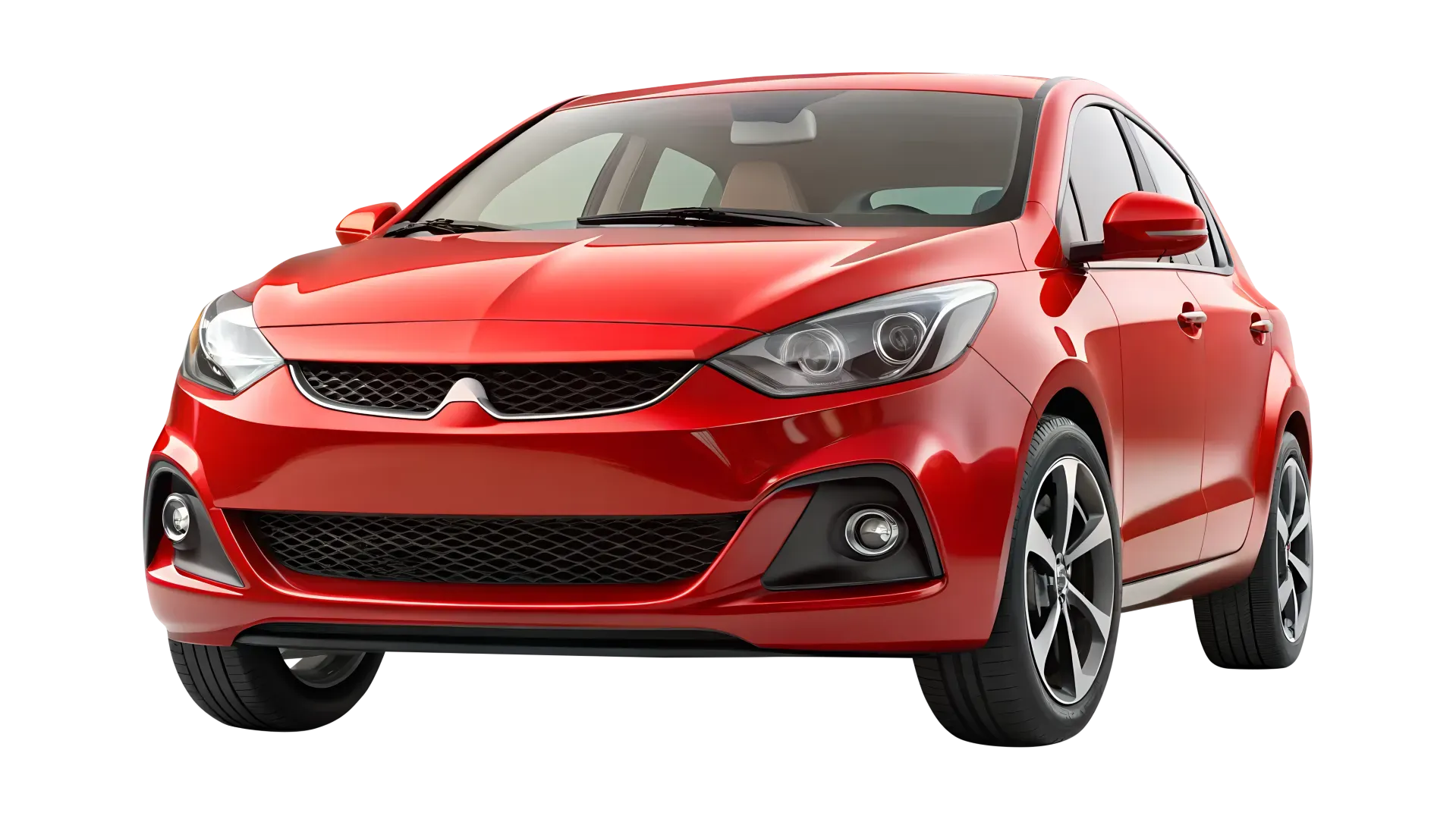 voiture rouge fond transparent
